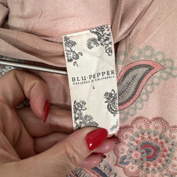 Blu Pepper Floral Paisley Tunic Tank Dress Large - Picture 4 of 9